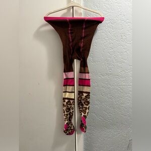 Toddler cheetah warm tights